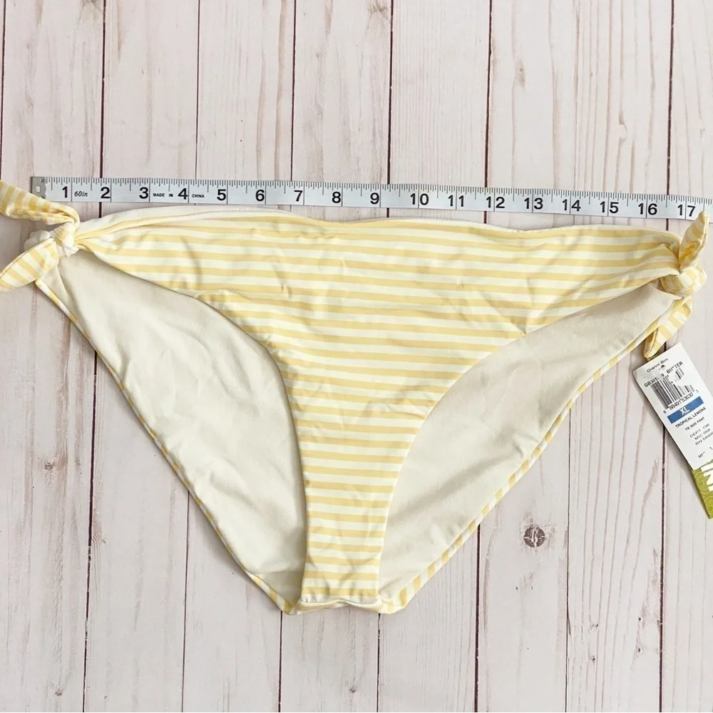 Gianni‎ Bini Tropical Lemons Striped Tie Side Pant